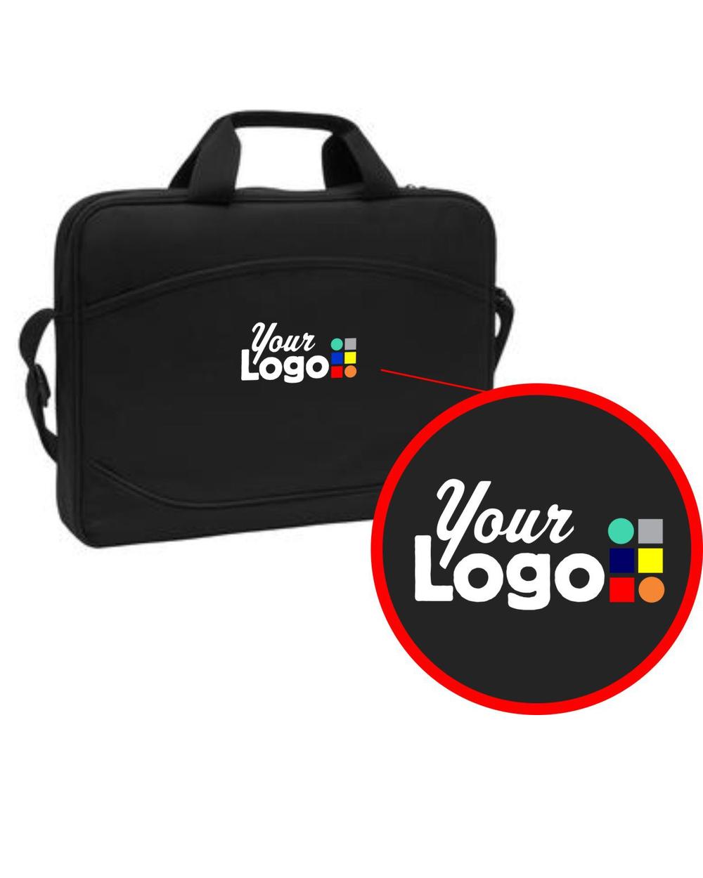 Value 15-inch Laptop Custom Bag, color: Black