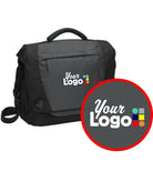Port Authority Messenger 15-inch Custom Laptop Bag, color: Deep Smoke/Black