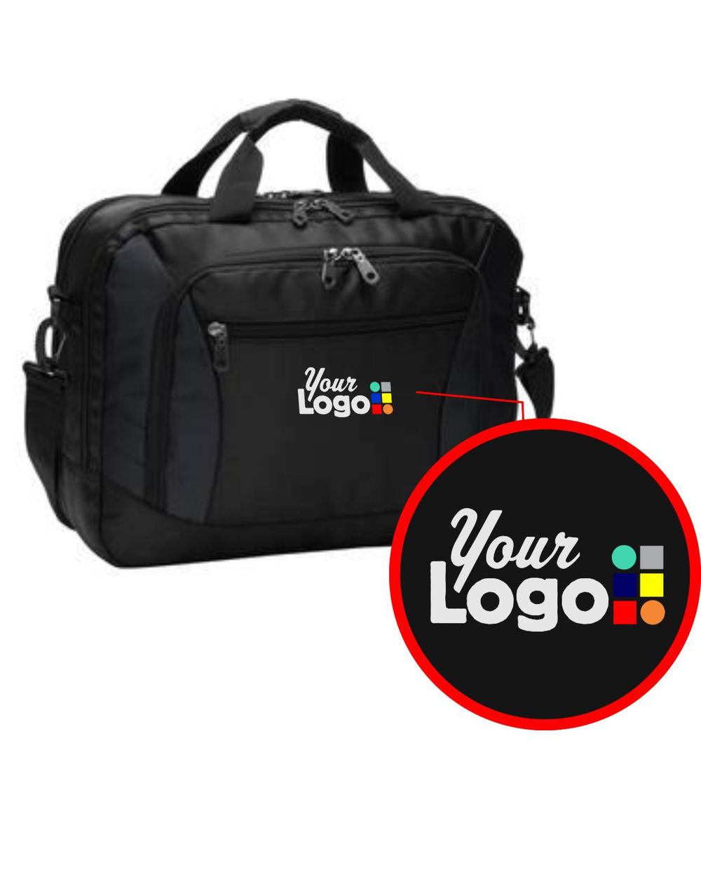 Port Authority Commuter Brief 15-inch Custom Laptop Bag, color: Black