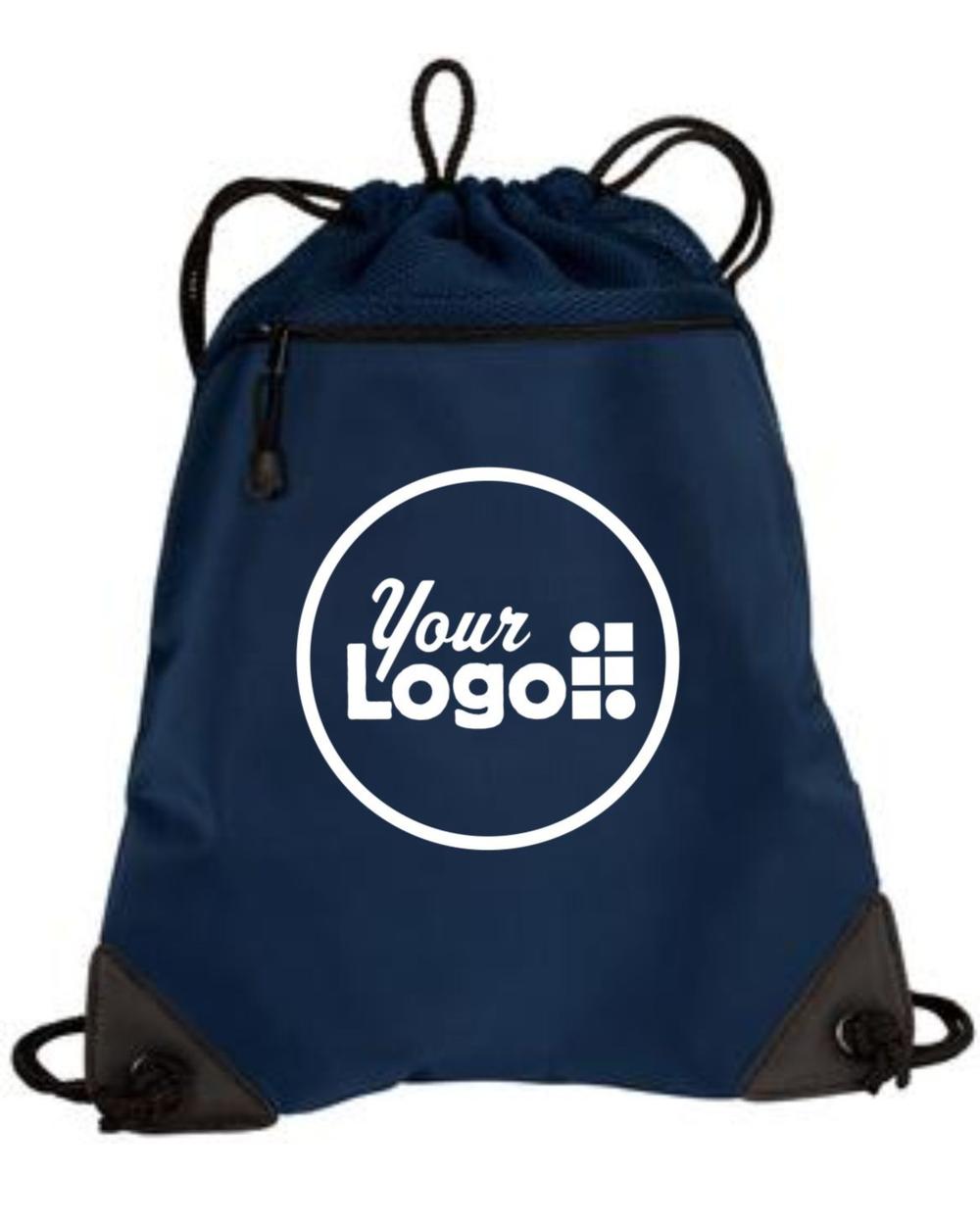 Port Authority Cinch Custom Bag, color: Navy