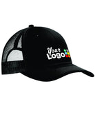 Port Authority Snapback Trucker Custom Cap, color: Black