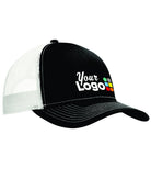 Port Authority Snapback Trucker Custom Cap, color: Black/White