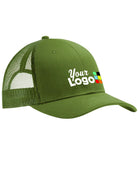 Port Authority Snapback Trucker Custom Cap, color: Olive Drab Green