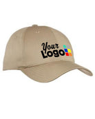 Port Authority Fine Twill Custom Cap, color: Khaki