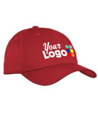 Port Authority Fine Twill Custom Cap, color: Red