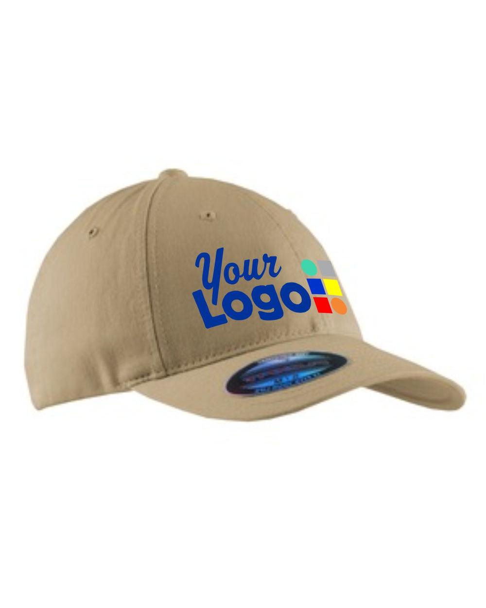 Port Authority Garment Washed Stretch-Fit Custom Cap, color: Khaki