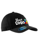 Port Authority Garment Washed Stretch-Fit Custom Cap, color: Black
