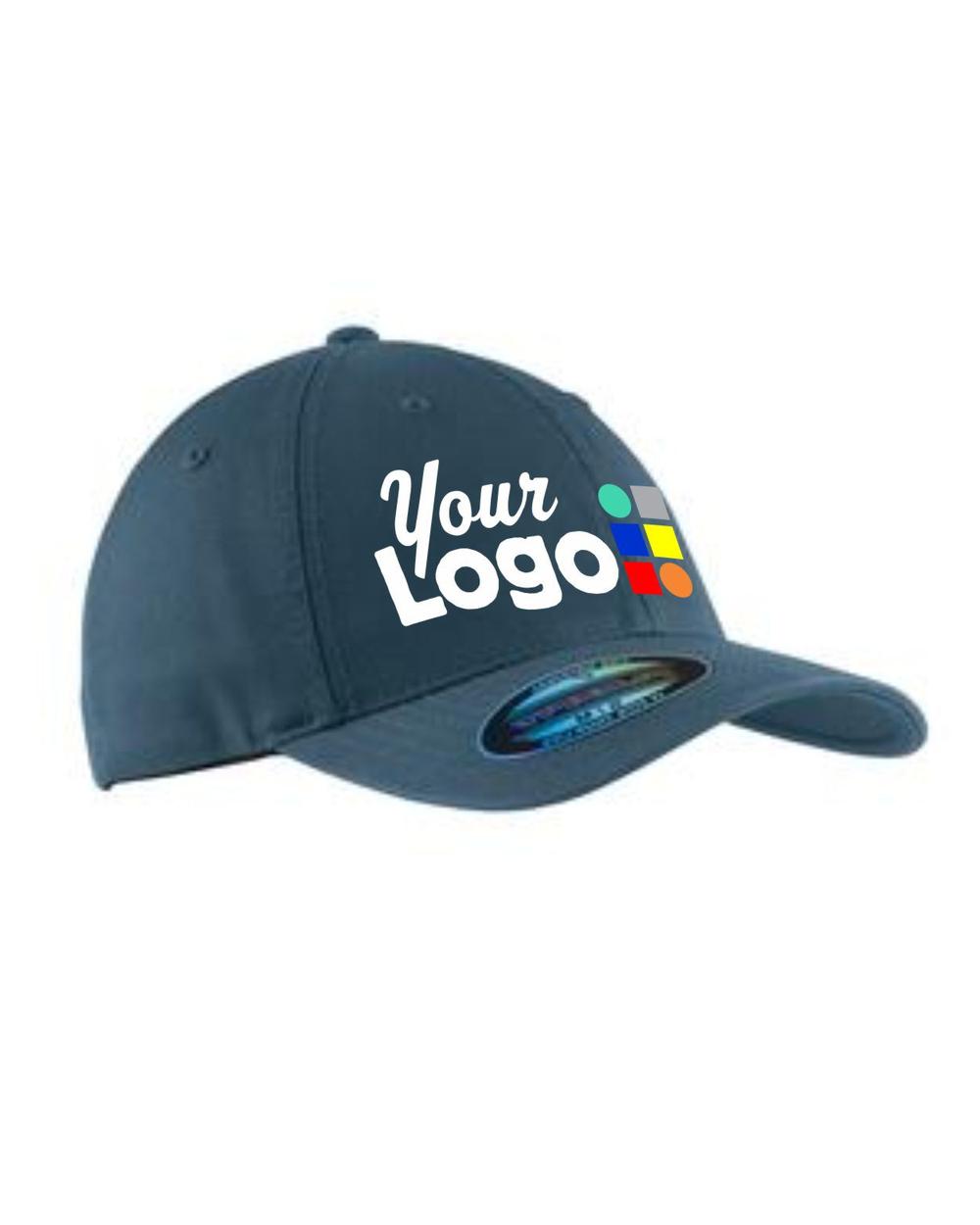 Port Authority Garment Washed Stretch-Fit Custom Cap, color: New Slate