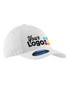 Port Authority Garment Washed Stretch-Fit Custom Cap, color: White