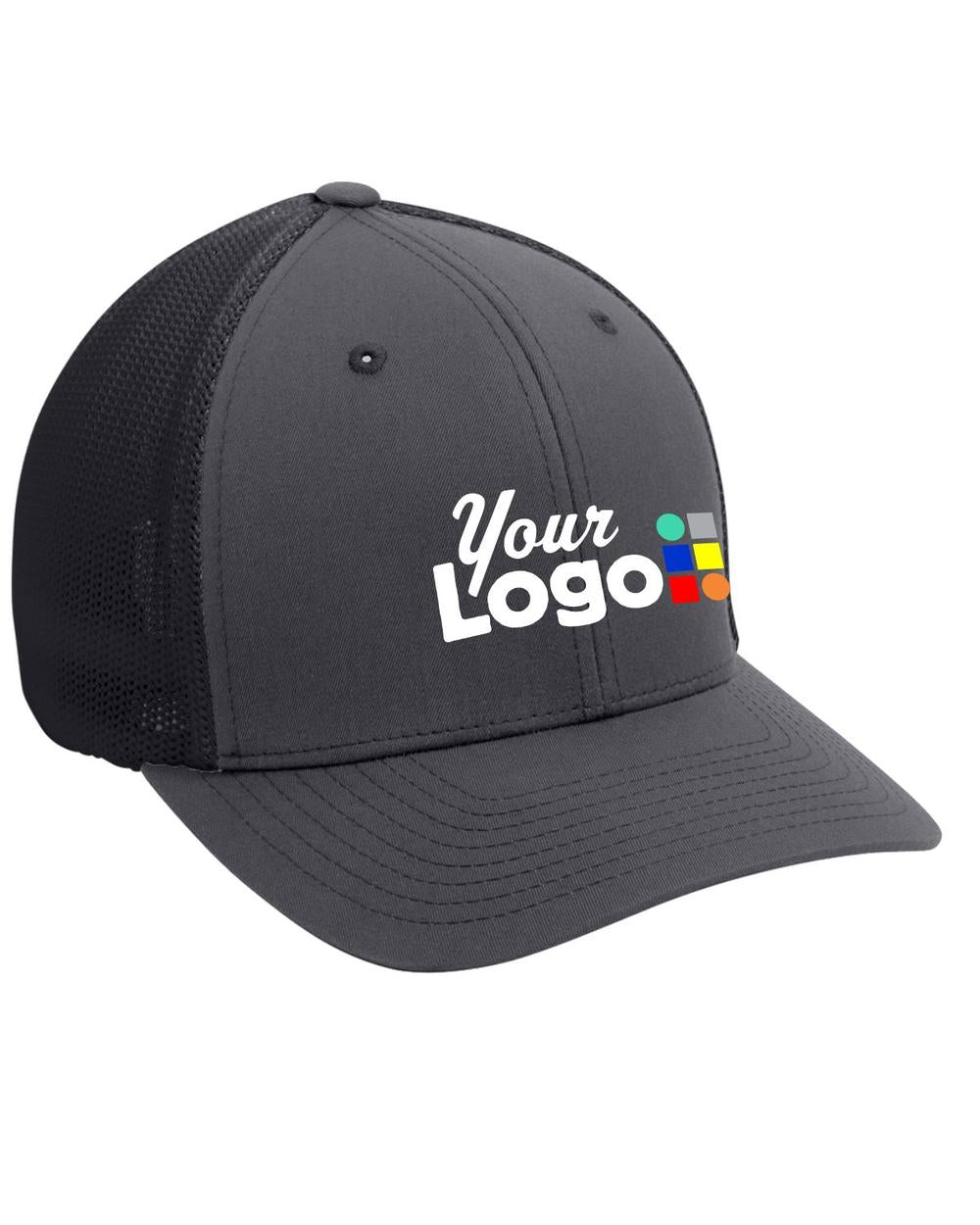 Port Authority MeshBack FlexFit Custom Cap, color: Graphite