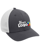 Port Authority MeshBack FlexFit Custom Cap, color: Graphite/White