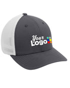 Port Authority MeshBack FlexFit Custom Cap, color: Graphite/White