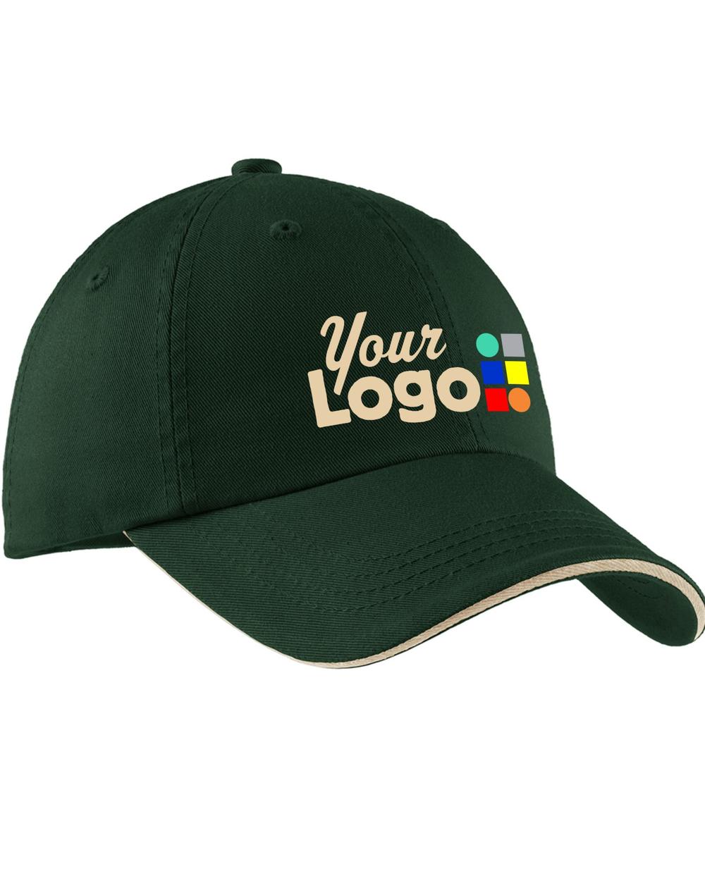 Port Authority Signature Custom Cap, color: Hunter/Stone