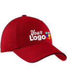 Port Authority Signature Custom Cap, color: Red/Black