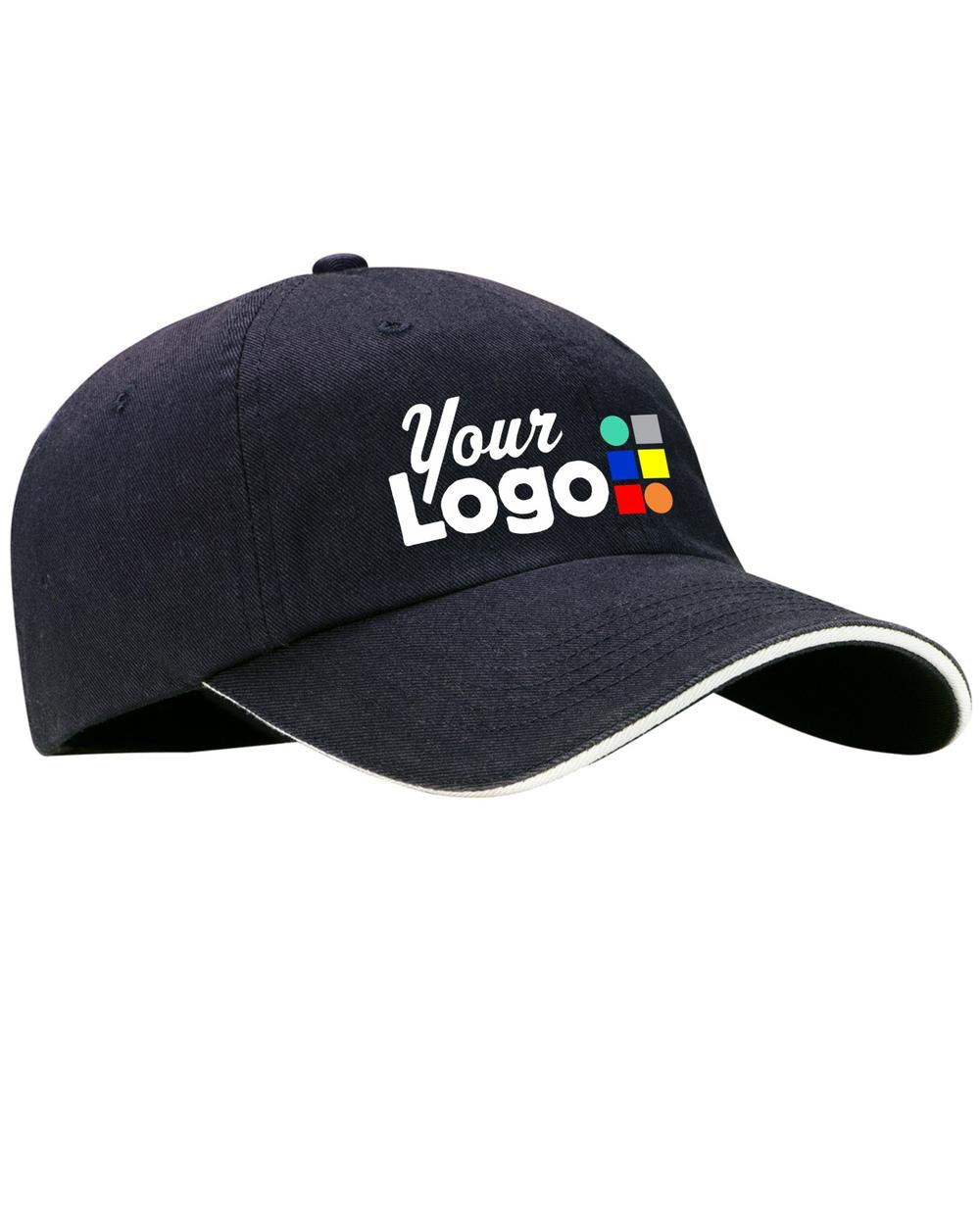 Port Authority Signature Custom Cap, color: Classic Navy/White