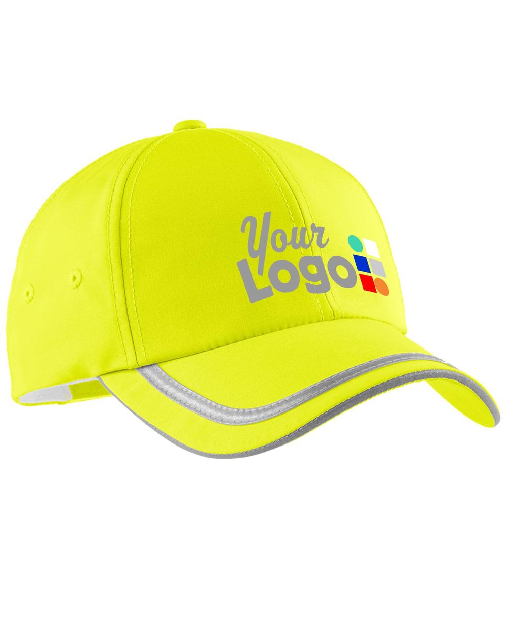Port Authority Safety Custom Cap, color: Safety Yellow