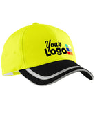 Port Authority Safety Custom Cap, color: Safety Yellow/Black