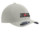 Port Authority MeshBack FlexFit Turn The Volume Up Cap, color: Silver
