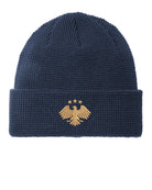 Port Authority Thermal Knit Cuffed Syria's New Eagle Beanie, color: Insignia Blue