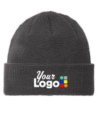 Port Authority Thermal Knit Cuffed Custom Beanie, color: Storm Grey