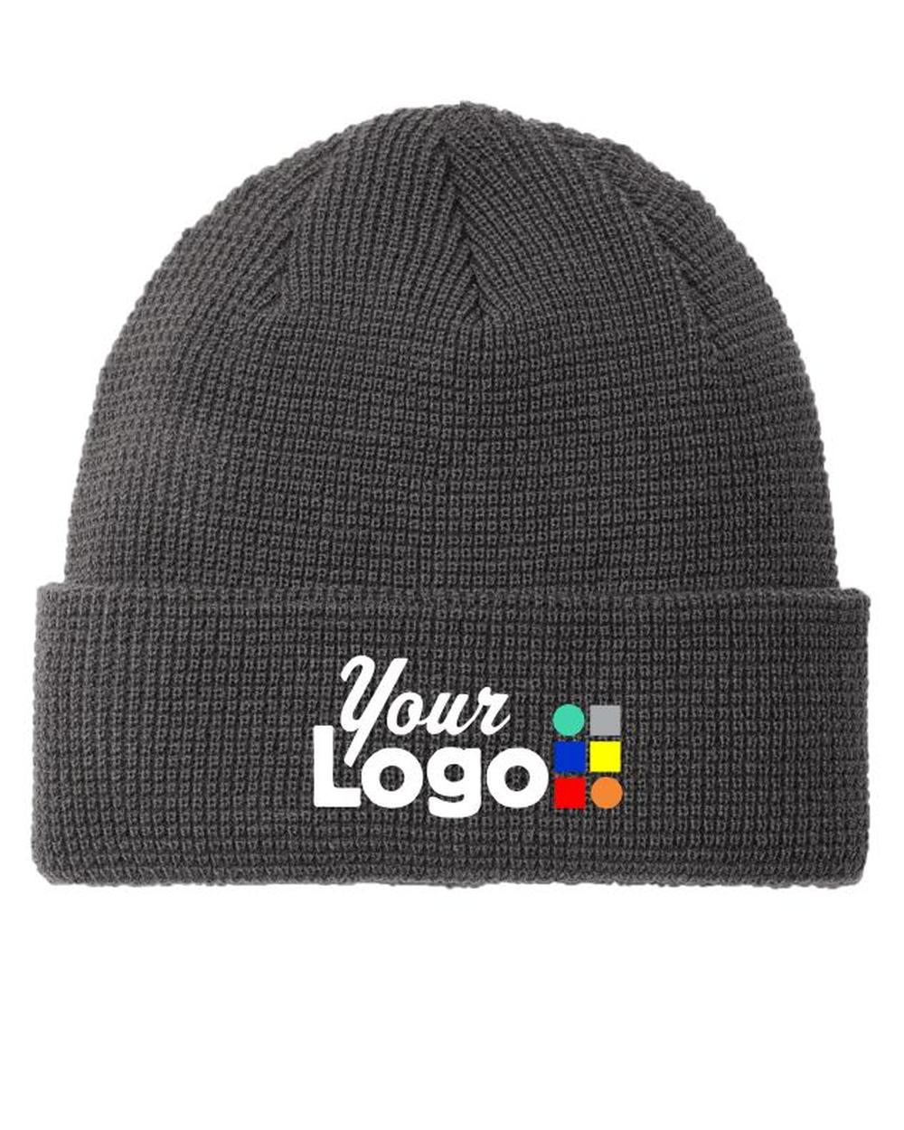 Port Authority Thermal Knit Cuffed Custom Beanie, color: Storm Grey