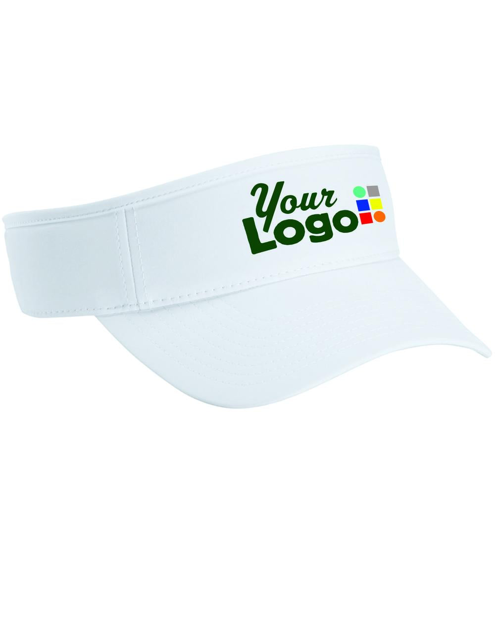 Port Authority Poly Custom Visor, color: White