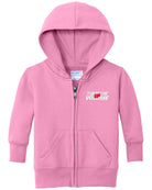 Port & Company Core Fleece Full-Zip Turn The Volume Up Hoodie, color: Candy Pink