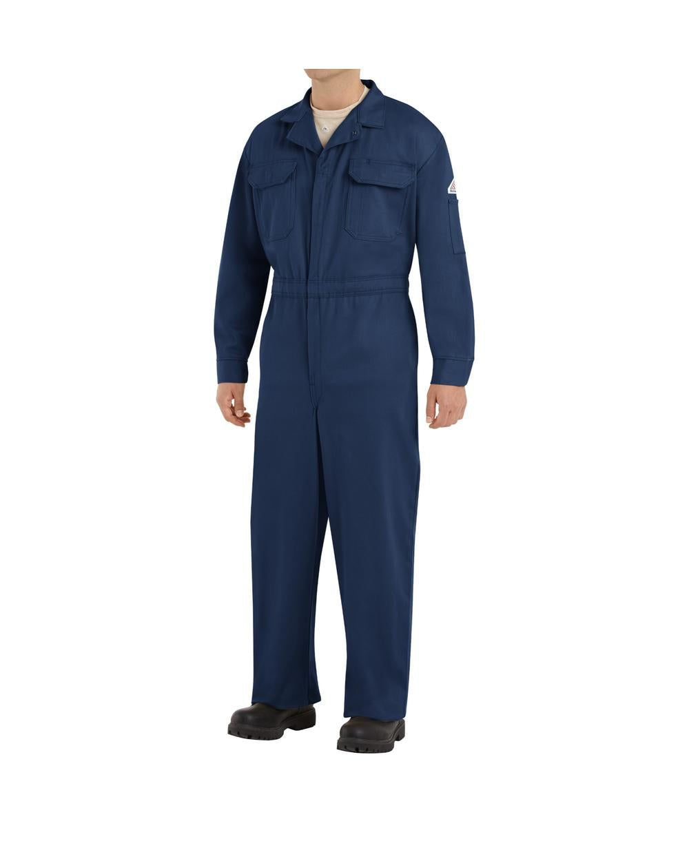 Bulwark Deluxe Contractor Excel Flame Resistant Coverall, color: Navy