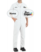 RedKap S/S Speedsuit Custom Coverall, color: White