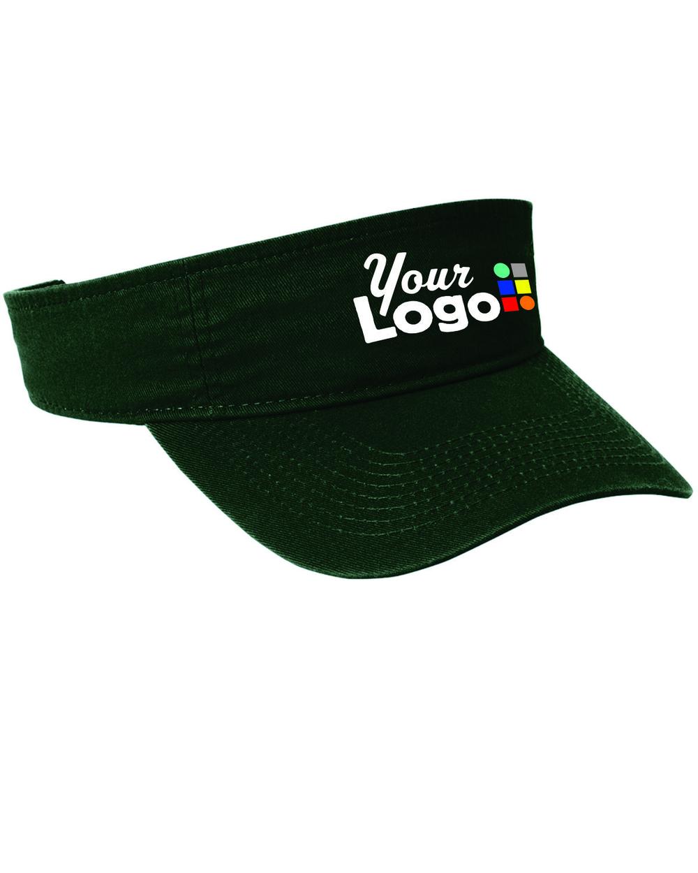 Port & Company Fashion Custom Visor, color: Hunter