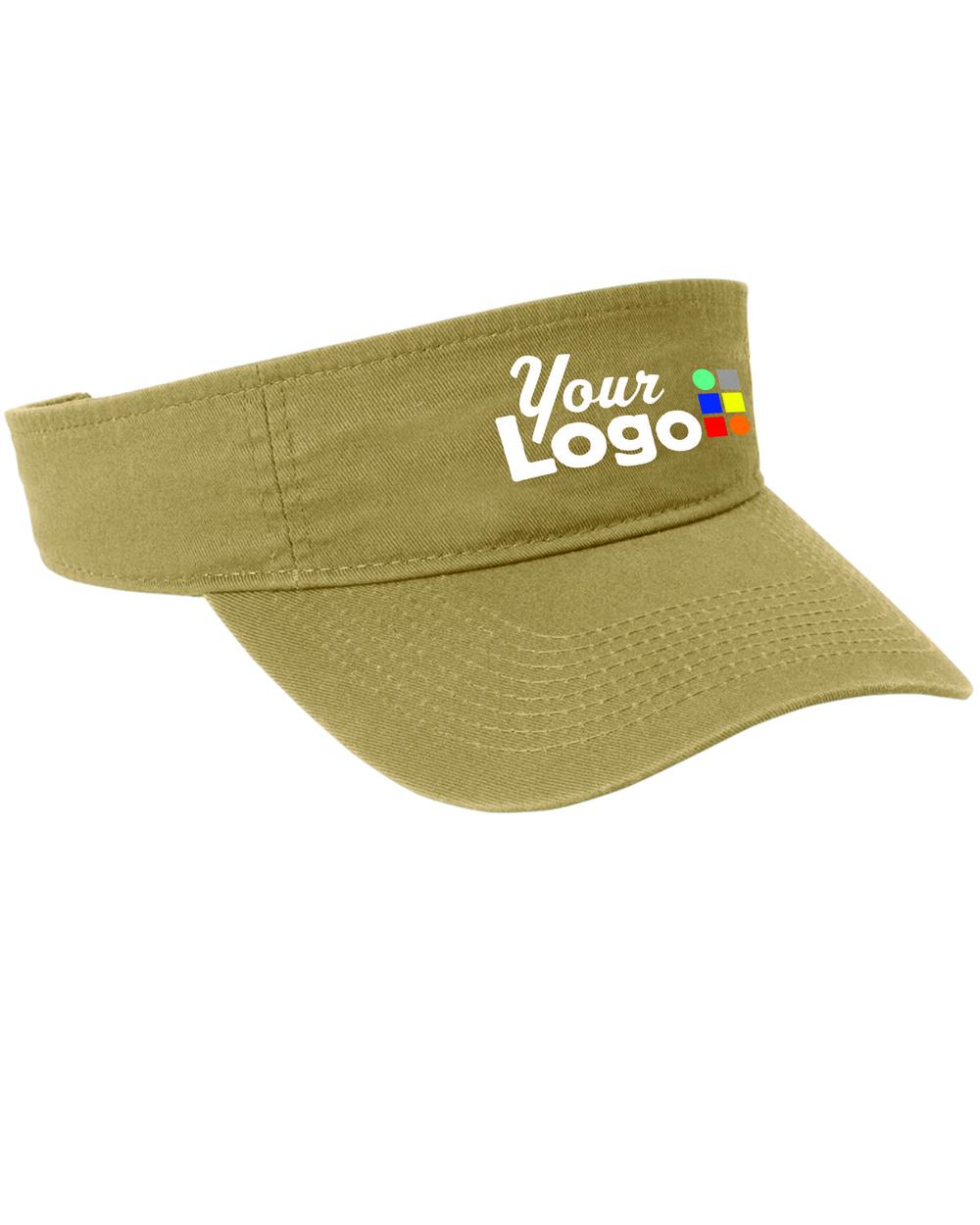 Port & Company Fashion Custom Visor, color: Khaki