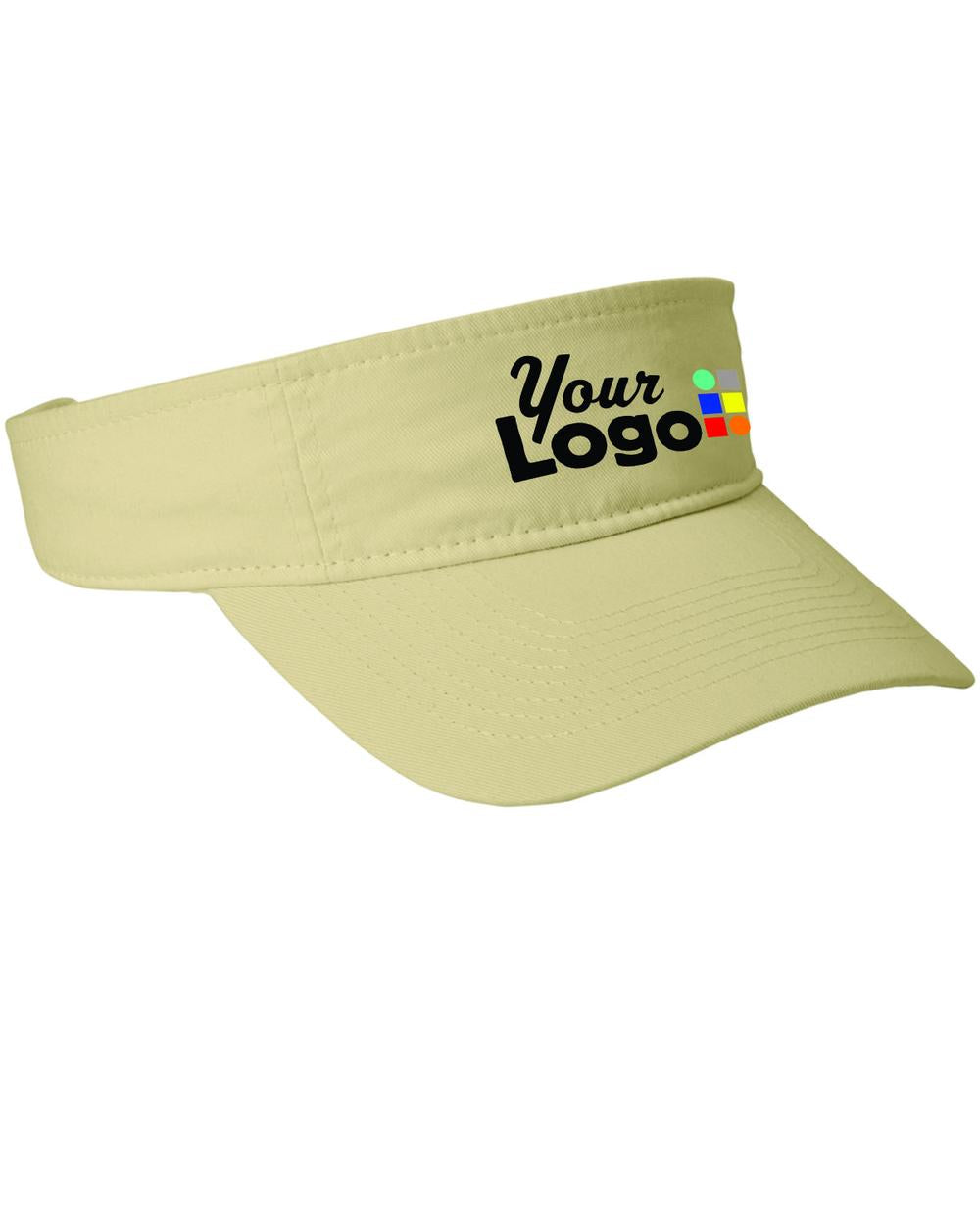 Port & Company Fashion Custom Visor, color: Beach