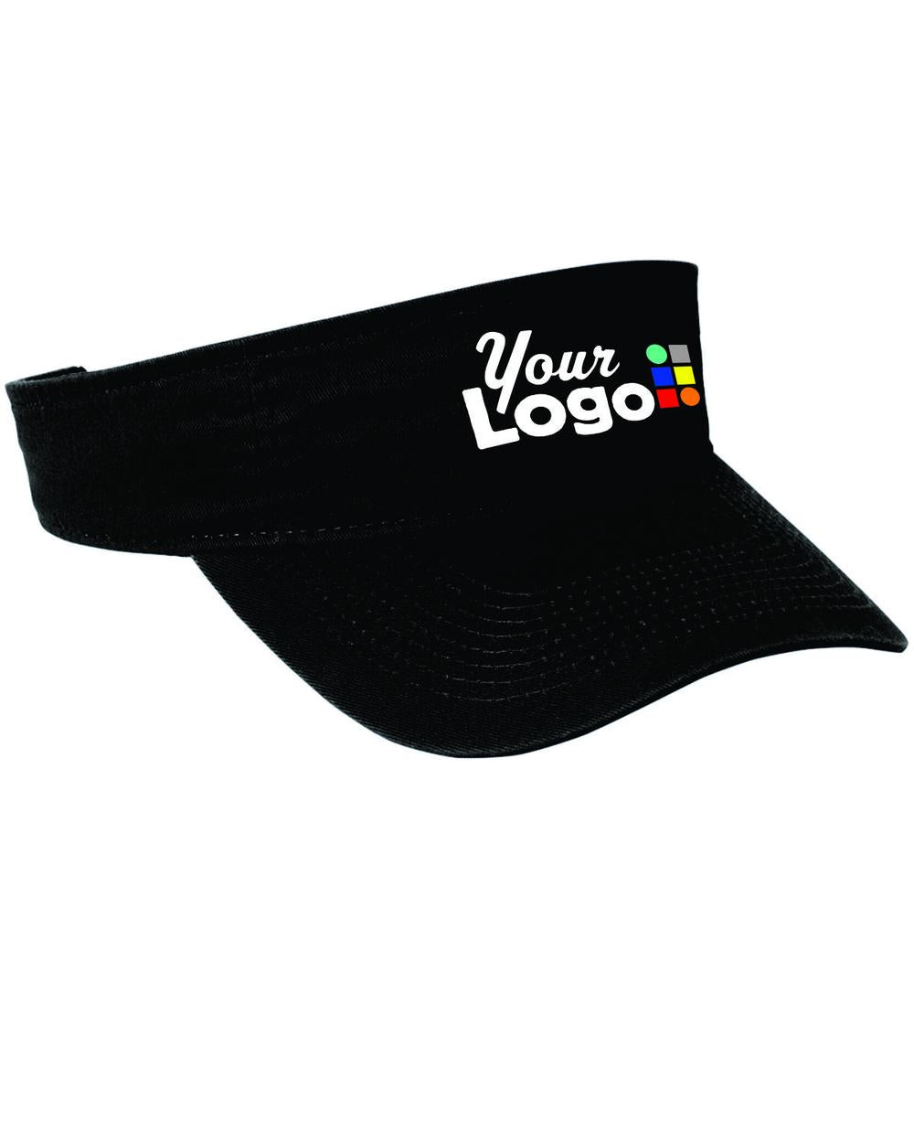 Port & Company Fashion Custom Visor, color: Black