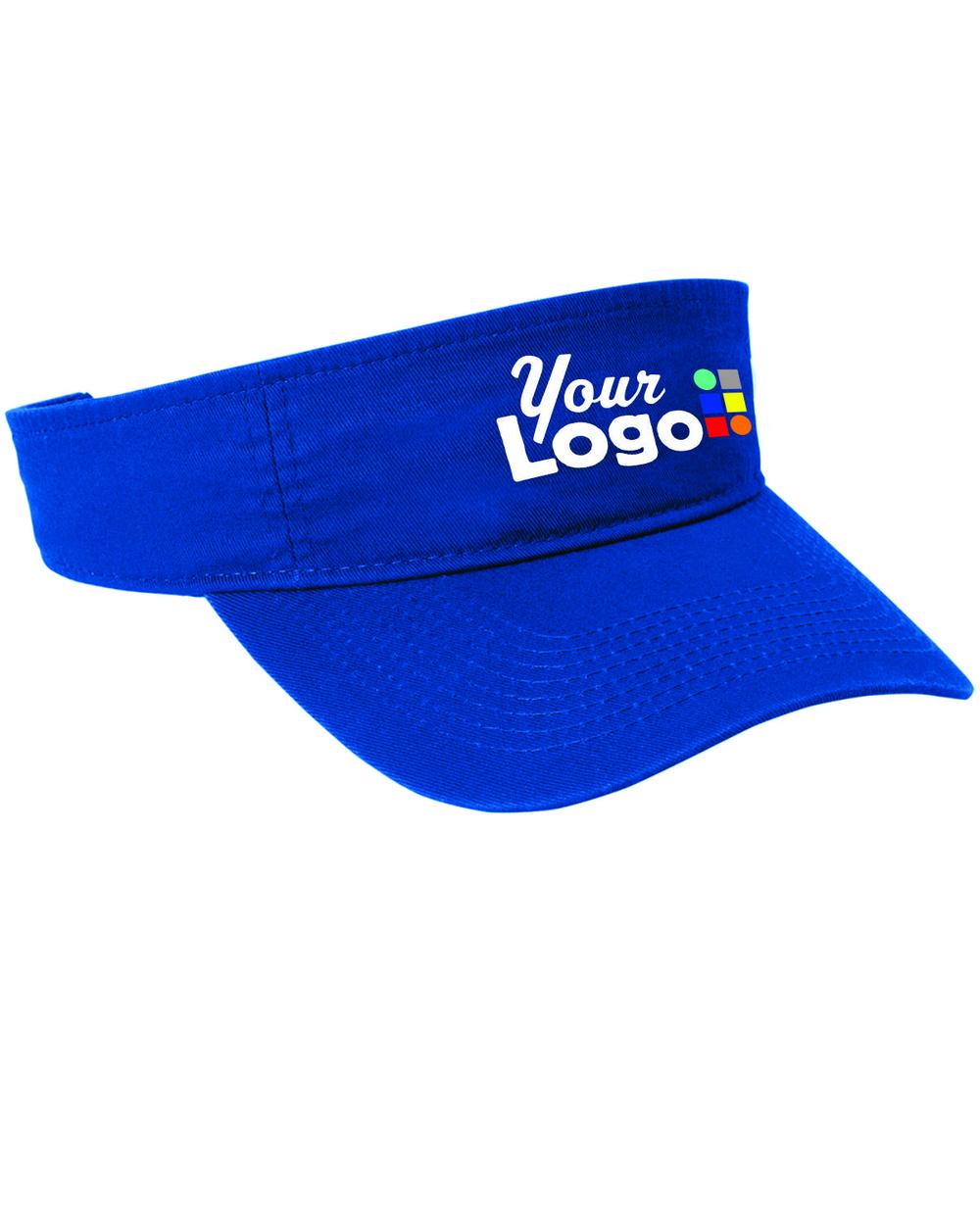 Port & Company Fashion Custom Visor, color: Royal