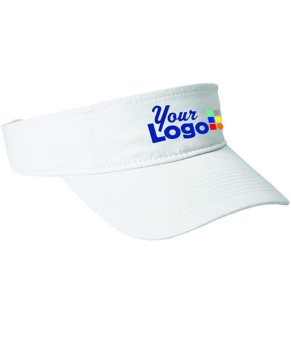 Port & Company Fashion Custom Visor, color: White