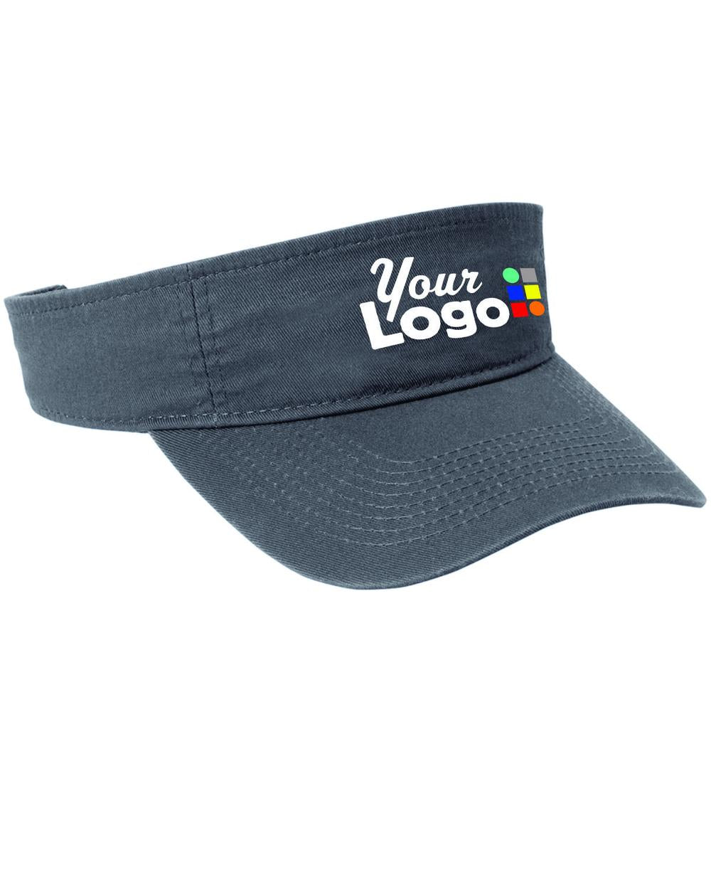 Port & Company Fashion Custom Visor, color: Charcoal