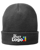 Port & Company Fleece-Lined Knit Custom Beanie, color: Athletic Oxford