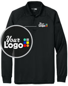 CornerStone L/S Select Snag-Proof Tactical Custom Golf Shirt, color: Black