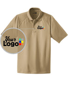 CornerStone S/S Select Snag-Proof Tactical Custom Golf Shirt, color: Tan