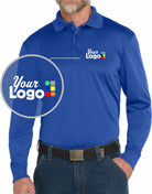 CornerStone L/S Select Snag-Proof Industrial Custom Golf Shirt, color: Royal