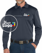 CornerStone L/S Select Snag-Proof Industrial Custom Golf Shirt, color: Dark Navy