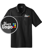 CornerStone S/S Snag-Proof Pocket Custom Golf Shirt, color: Black
