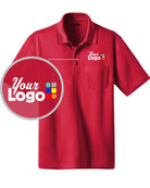 CornerStone S/S Snag-Proof Pocket Custom Golf Shirt, color: Red