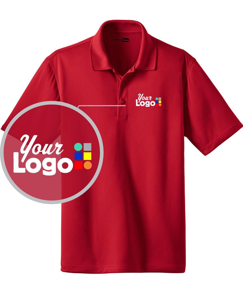 CornerStone S/S Select Snag-Proof Industrial Custom Golf Shirt, color: Red