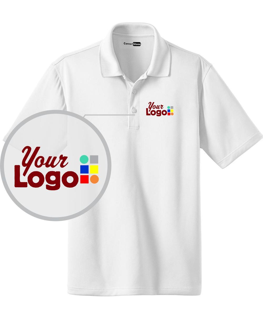 CornerStone S/S Select Snag-Proof Industrial Custom Golf Shirt, color: White