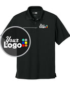 CornerStone S/S Micropique Gripper Insustrial-Grade Custom Golf Shirt, color: Black