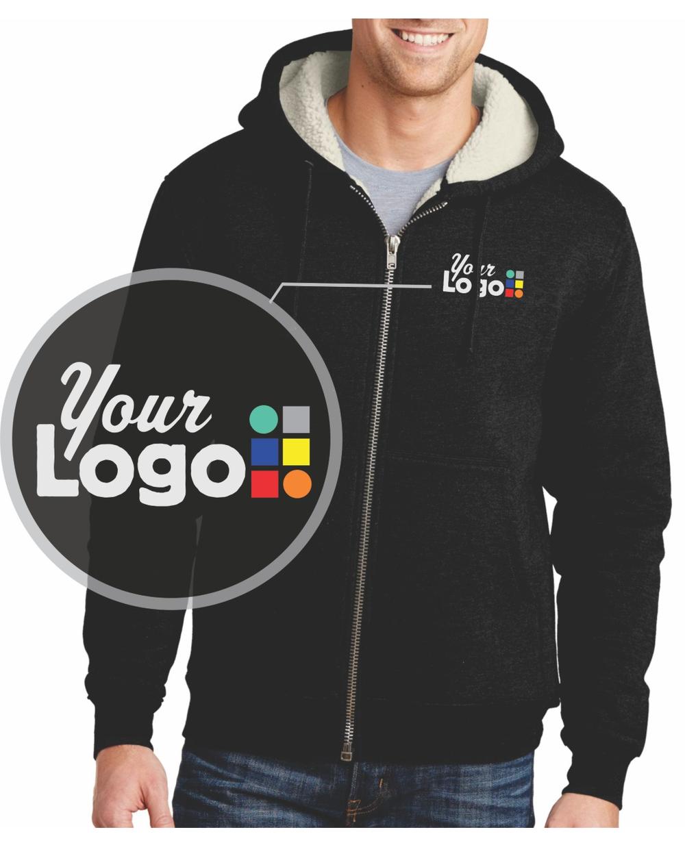 CornerStone Sherpa-Lined Industrial Custom Jacket, color: Black