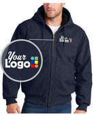 CornerStone Washed-Duck Industrial Custom Jacket, color: Navy