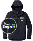 Carhartt Storm Defender Shoreline Hooded Custom Jacket, color: Navy