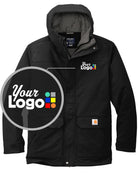 Carhartt Super Dux Insulated Hooded Custom Jacket, color: Black